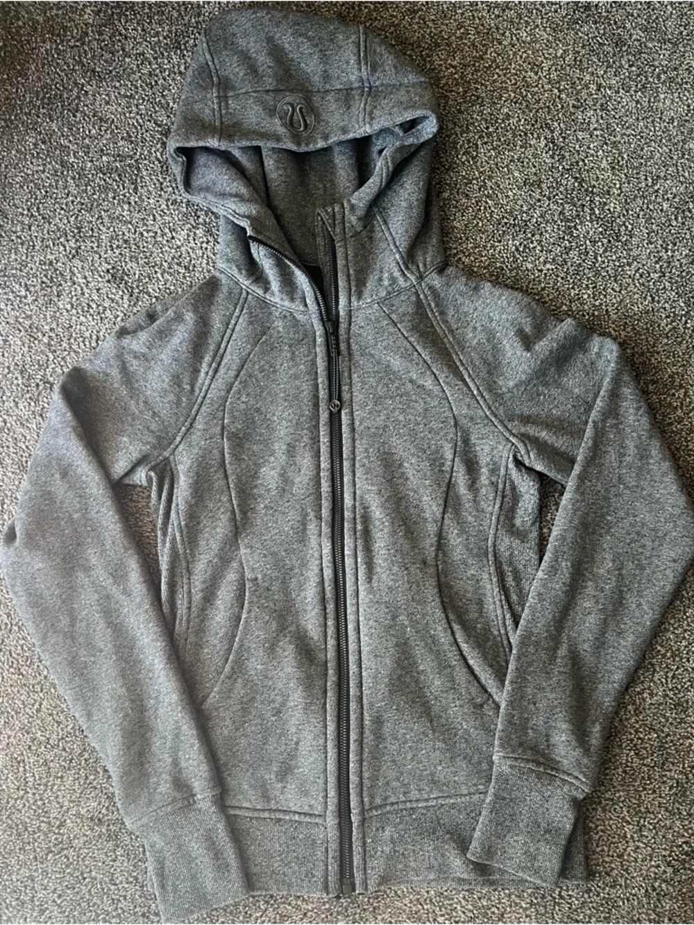 Lululemon Gray Scuba Full-Zip Hoodie